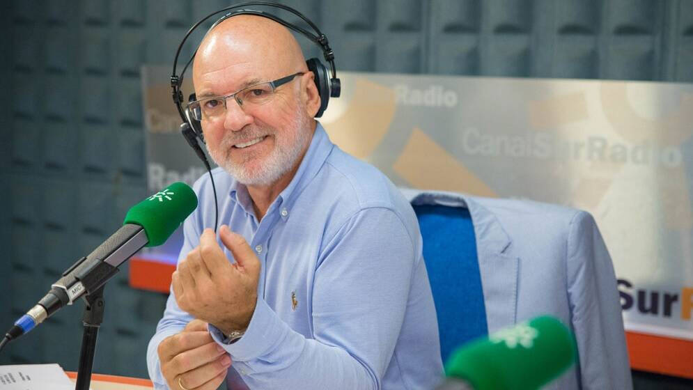 El presentador de Canal Sur Radio, Jesús Vigorra.