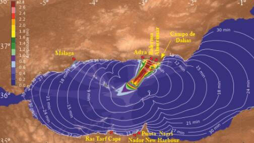Mapa del Mar de Alborán del CSIC