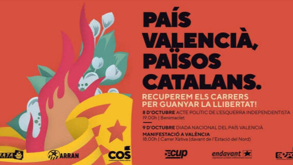 Cartel de la manifestación catalanista del 9 d'Octubre