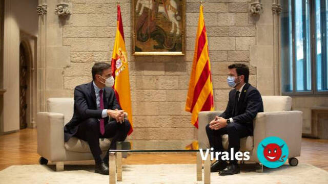 El cabezazo de Sánchez ante la bandera catalana provoca hilarantes burlas