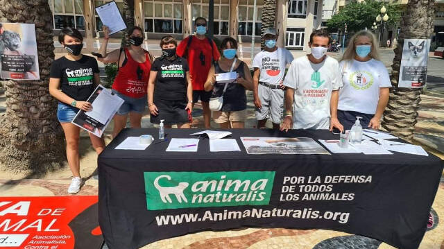 La Coordinadora Animalista ha organizado recogida de firmas para este sábado en varios puntos de la Comunidad Valenicana