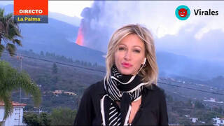 Susanna Griso en la ladera de un volcán algo que ya predijo 'Los Simpson'