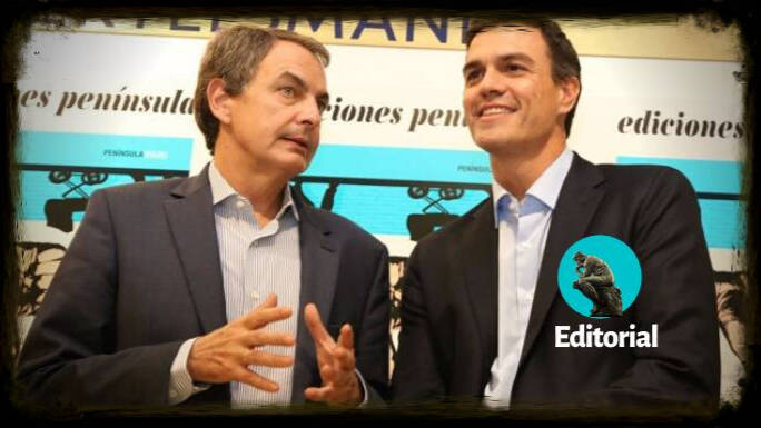 Pedro Sánchez y Zapatero