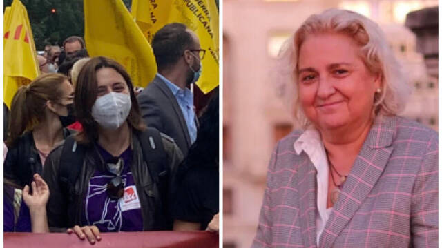 La consellera Rosa Pérez y la concejala del PP Ferer San Segundo