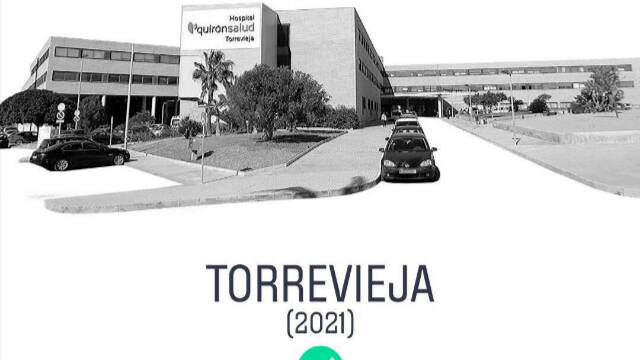 Foto que mueve Compromís atribuyendo el hospital Quirón al hospital de Torrevieja