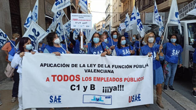 Protesta de los técnicos sanitarios con FP