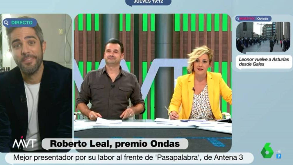 Roberto Leal, Iñaki López y Cristina Pardo