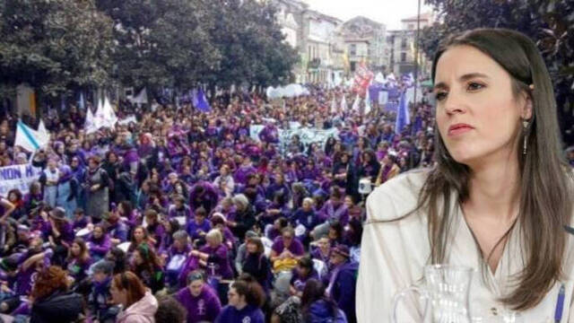 Miles de feministas históricas se tiran a la calle para echar a Irene Montero