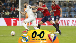 Real Madrid 0 – 0 Osasuna: Osasuna echa el cierre
