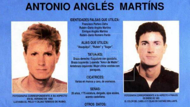 Perfil de búsqueda de Antonio Anglés de hace 30 años