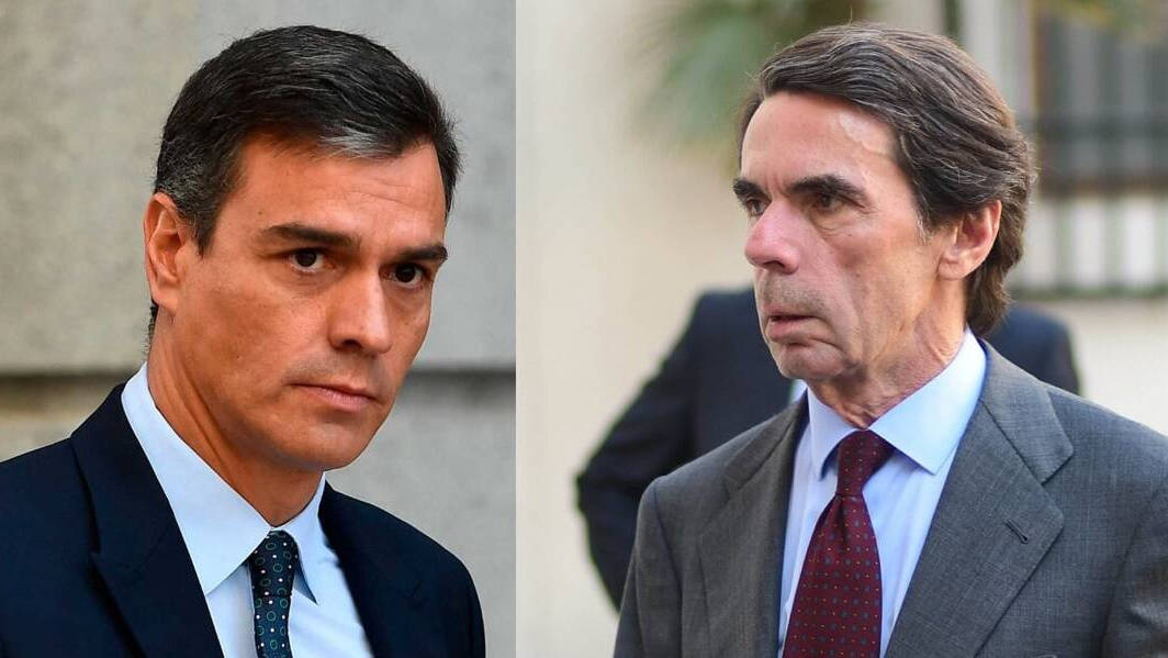 Pedro Sánchez y José María Aznar