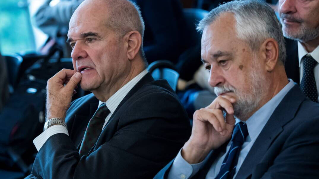Los expresidentes socialistas de la Junta de Andalucía, Manuel Chaves y José Antonio Griñán, en el juicio de los ERE.