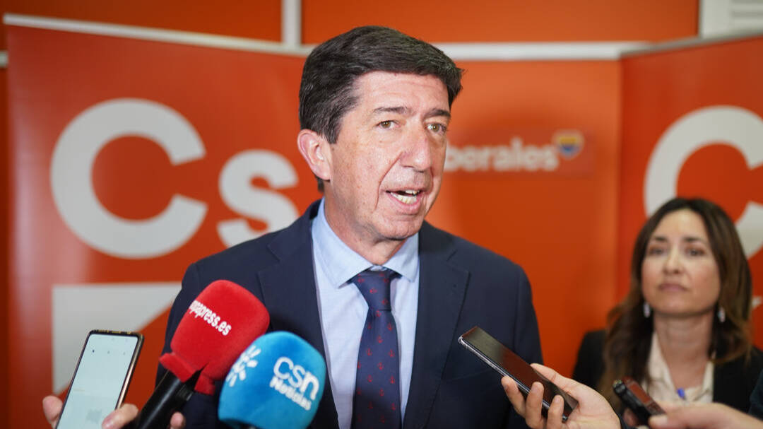 El vicepresidente de la Junta de Andalucía y coordinador autonómico de Cs, Juan Marín.