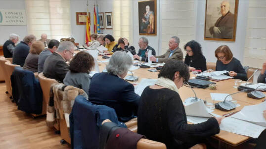 Imagen de un pleno del Consell Valencià de Cultura