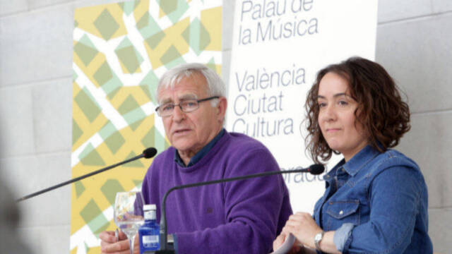 La concejala de Cultura, Gloria Tello, junto al alcalde Joan Ribó