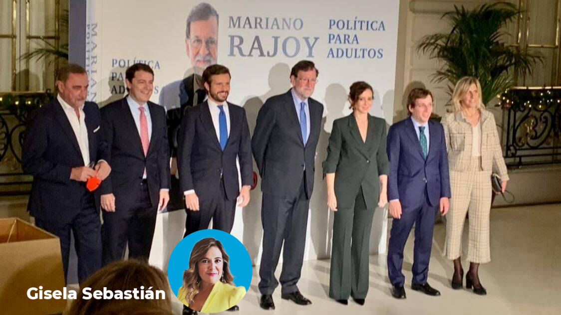 Pablo Casado e Isabel Díaz Ayuso, juntos en la presentación del libro de Mariano Rajoy.