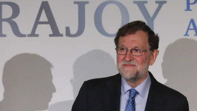 Mariano Rajoy en la presentación de su nuevo libro