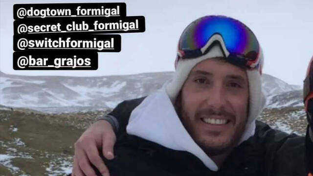 Marcos Durá, desaparecido en Formigal, en la foto que han difundido sus amigos en redes