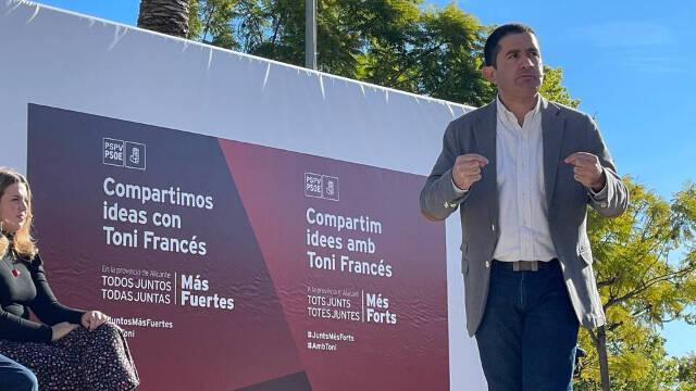 Toni Francés, aspirante a la secretaría general del PSPV-PSOE de la provincia de Alicante