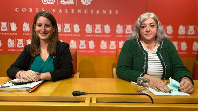 La síndica de Vox Ana Vega y la diputada Ana María Cerdán