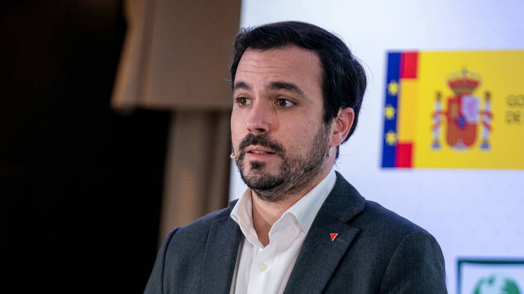 El ministro de Consumo del Gobierno de España y diputado por IU, Alberto Garzón.