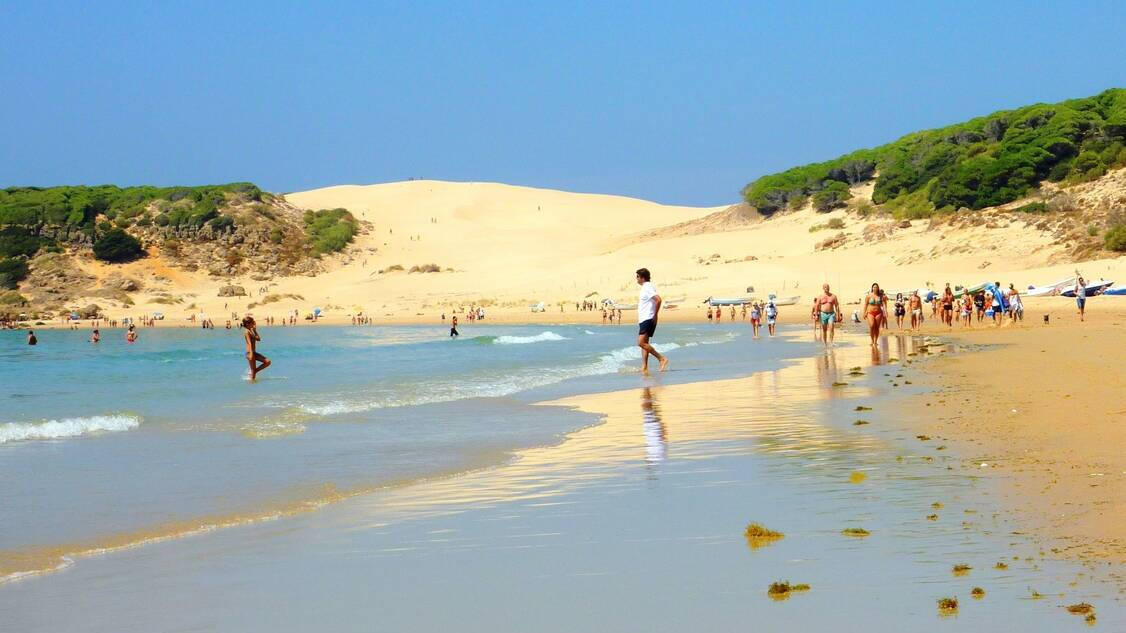 Playa de Bolonia, en Tarifa, Cádiz.