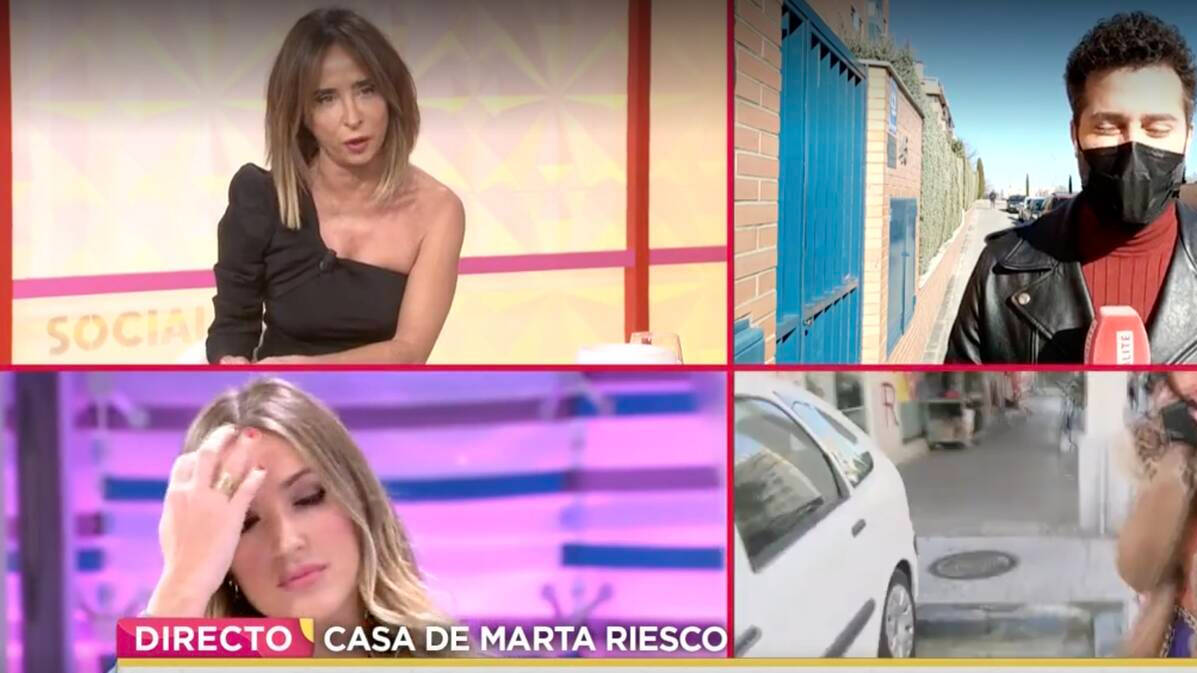 María Patiño en directo (Mediaset)