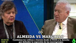 Cristina Almeida y Margallo se enzarzan por Garzón en 'La sexta Noche'