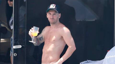 El futbolista Leo Messi durante sus vacaciones de verano en Ibiza.