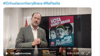El alcalde de Orihuela se moja en el Benidorm Fest por Varry Brava