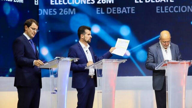 Debate entre los candidatos de Castilla y León las pasadas elecciones