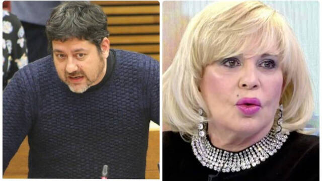 El diputado de Compromís, Josep Nadal, y Bárbara Rey