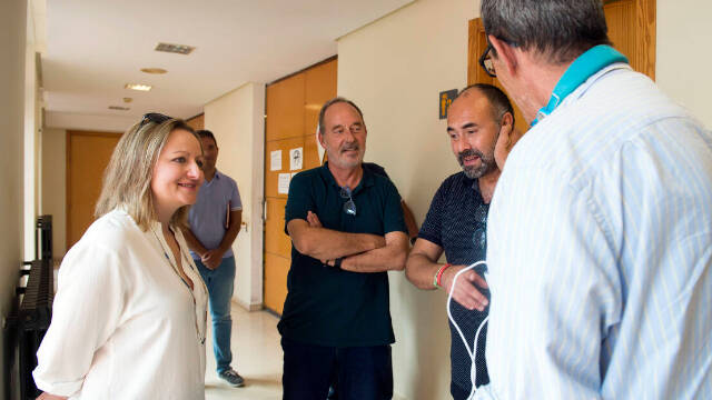 La diputada de Bienestar Social, Pilar Sarrión en una visita al hospital Psiquiátrico de Bétera. Foto:betera.com