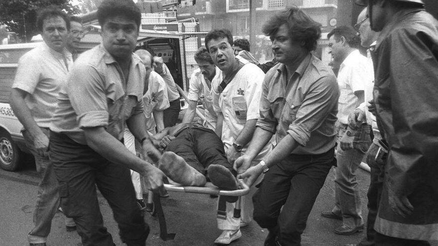 Imagen del atentado de Hipercor en 1987, la acción más sanguinaria y criminal de ETA