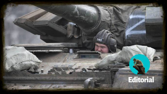 Un tanque en Ucrania