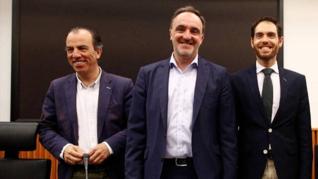 Carlos García Adanero, Javier Esparza y Sergio Sayas