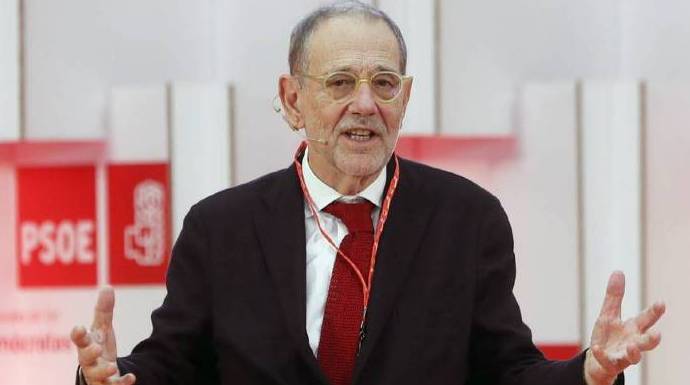 Javier Solana, en un acto del PSOE.