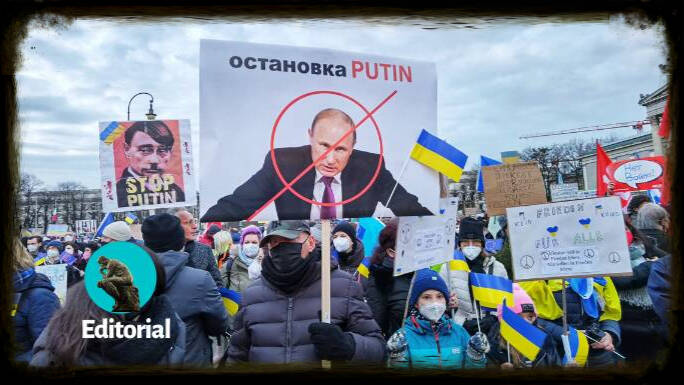 Una manifestación contra Putin