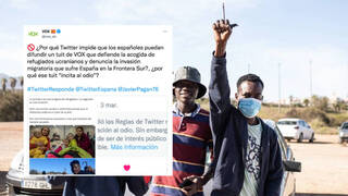 VOX acusa a Twitter de censurarle por denunciar la invasión de Melilla