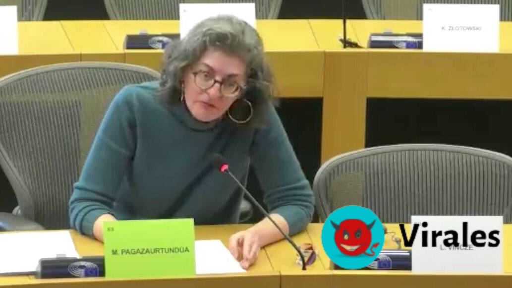 Maite Pagaza en el Parlamento Europeo