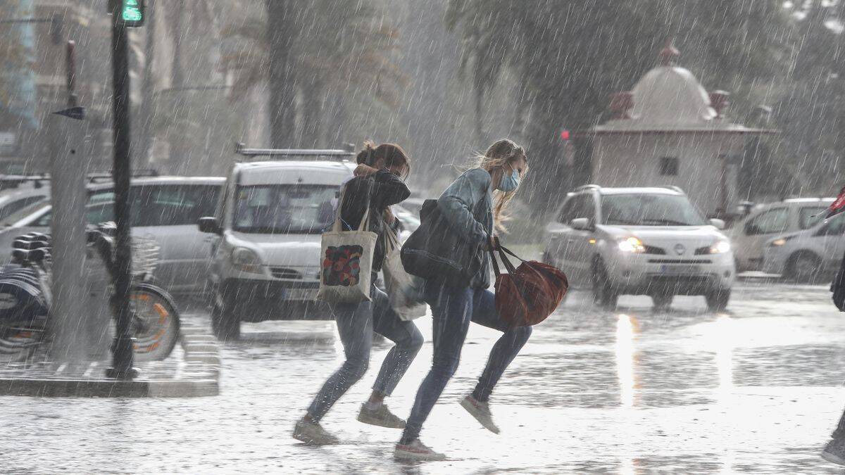 Imagen de archivo lluvias en Valencia. 