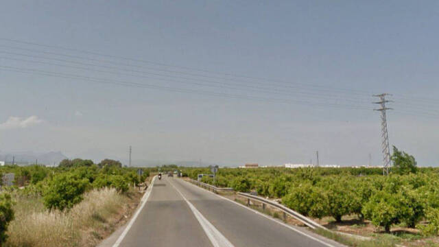Imagen de la carretera Oliva-Piles