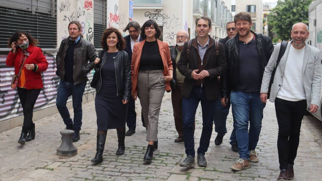 Los representantes de los grupos de izquierda en Andalucía.
