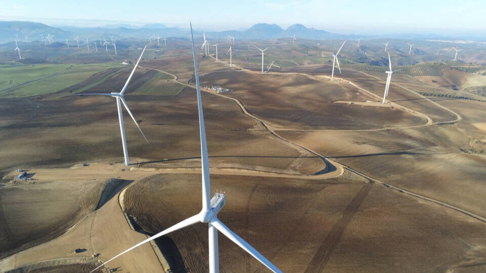 Instalación de energía renovable en Andalucía.