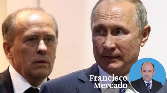 Vladimir Putin y su jefe de los servicios secretos de Rusia.