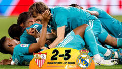 Sevilla 2 - Real Madrid 3: Superremontada con aroma de campeón