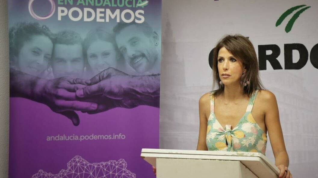 La coordinadora de Podemos Andalucía, Martina Velarde.