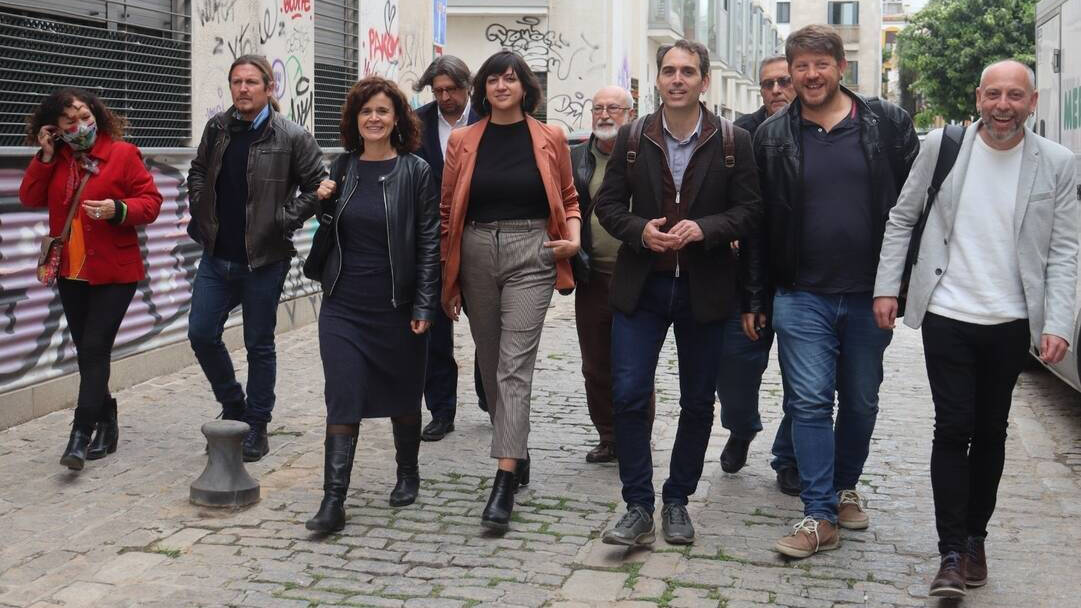 Los representantes de los partidos de izquierda en Andalucía.