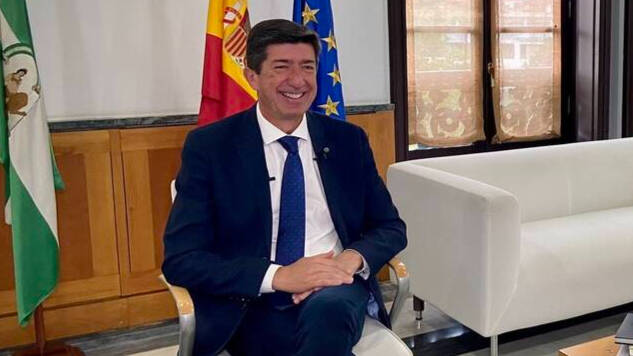 El vicepresidente de la Junta de Andalucía y coordinador autonómico de Ciudadanos, Juan Marín.