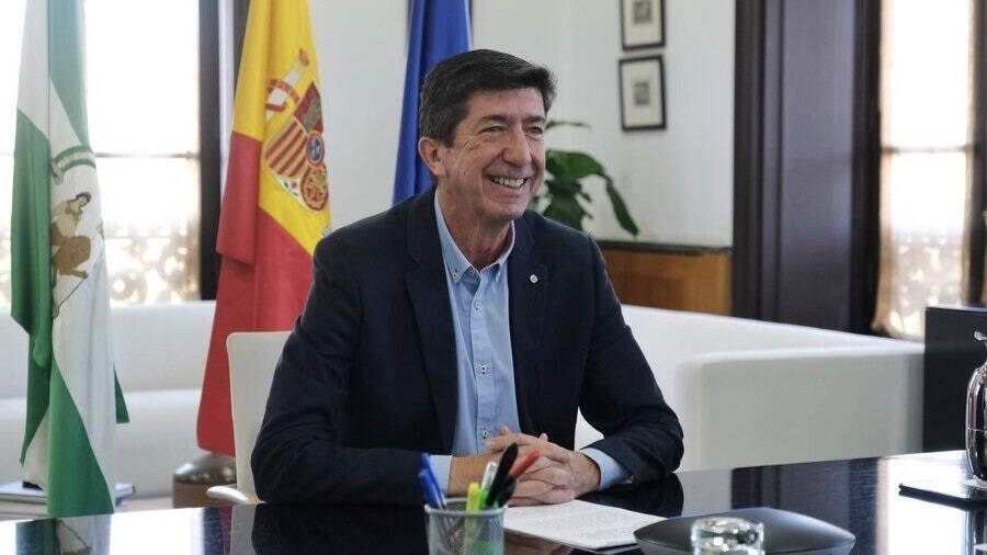 El candidato de Cs a las elecciones autonómicas y vicepresidente de la Junta de Andalucía, Juan Marín.